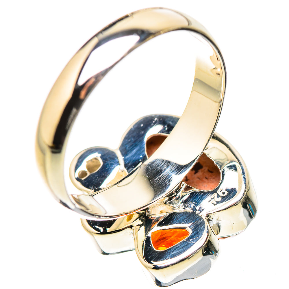 Mexican Fire Opal Rings handcrafted by Anasilvercos - RING133212 - Photo 3