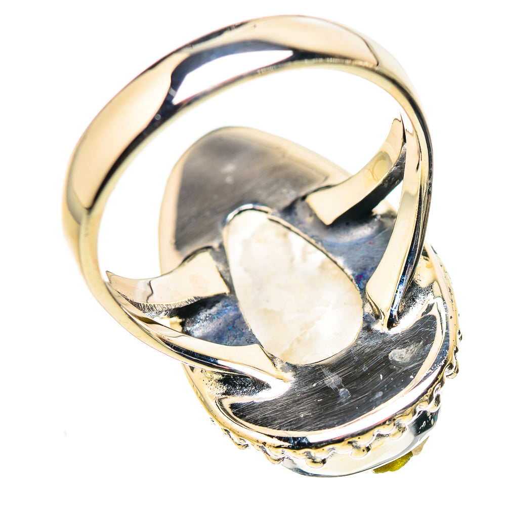 Green Tourmaline In Quartz Rings handcrafted by Anasilvercos - RING133221 - Photo 3