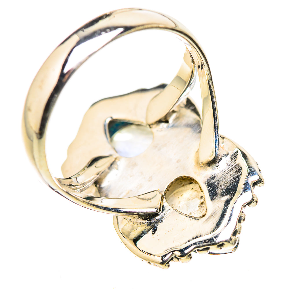 Rainbow Moonstone Rings handcrafted by Anasilvercos - RING133251 - Photo 3