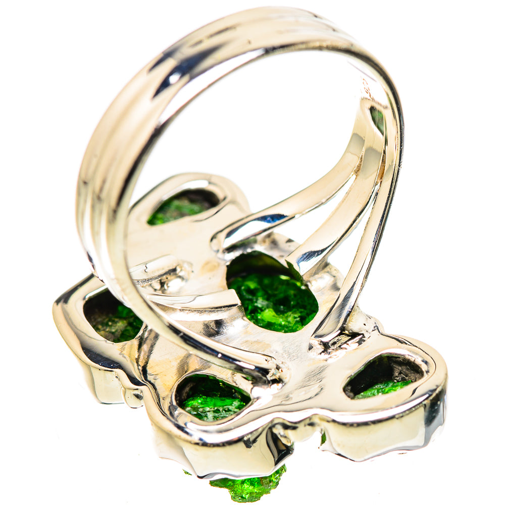 Chrome Diopside Rings handcrafted by Anasilvercos - RING133262 - Photo 3