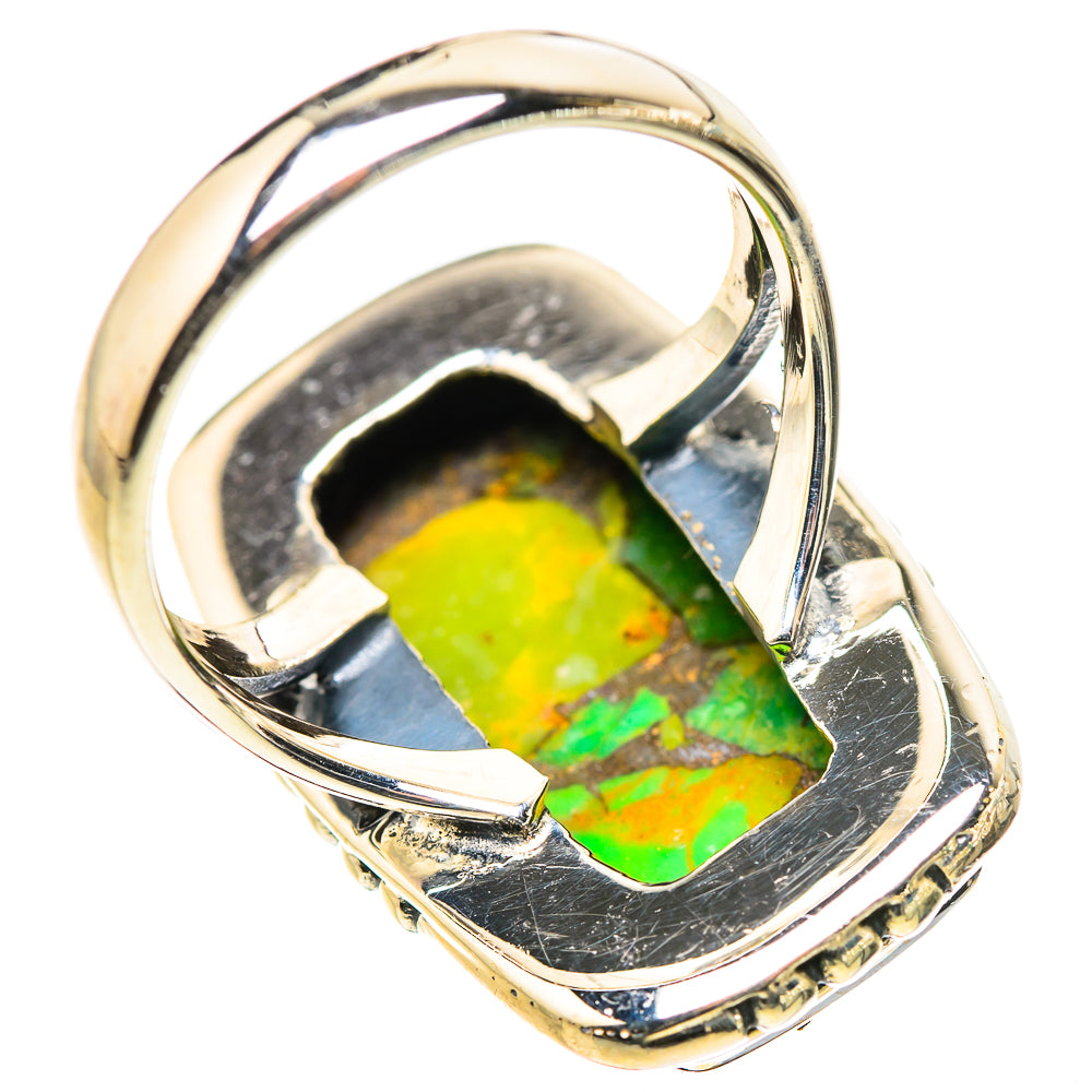 Green Copper Composite Turquoise Rings handcrafted by Anasilvercos - RING133263 - Photo 3