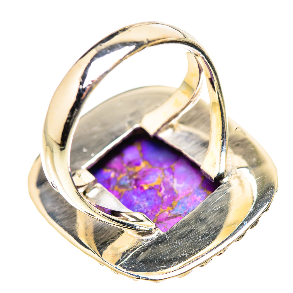 Purple Copper Composite Turquoise Rings handcrafted by Anasilvercos - RING133270 - Photo 3