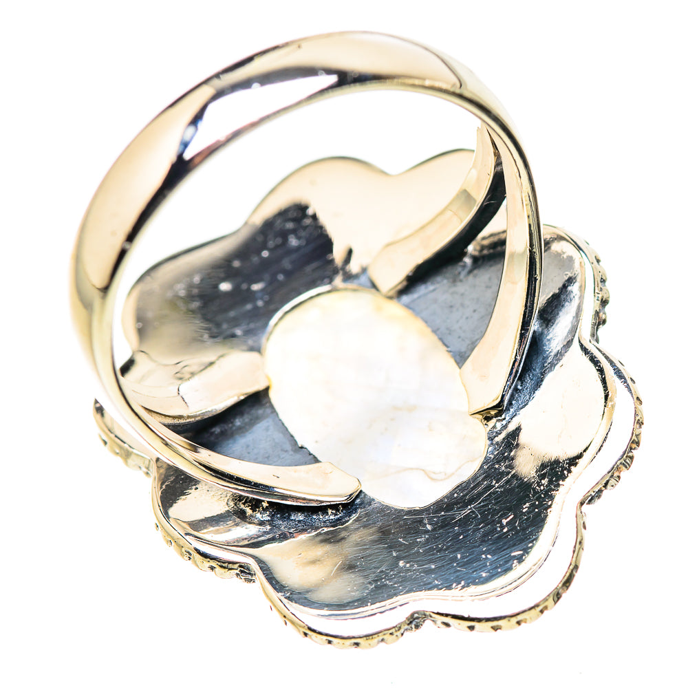 Rainbow Moonstone Rings handcrafted by Anasilvercos - RING133275 - Photo 3