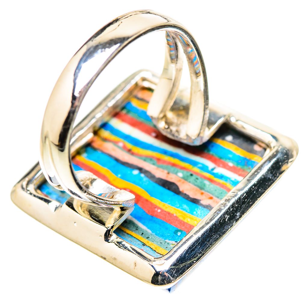 Rainbow Calsilica Rings handcrafted by Anasilvercos - RING133278 - Photo 3