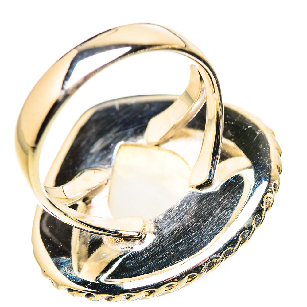 Rainbow Moonstone Rings handcrafted by Anasilvercos - RING133303 - Photo 3