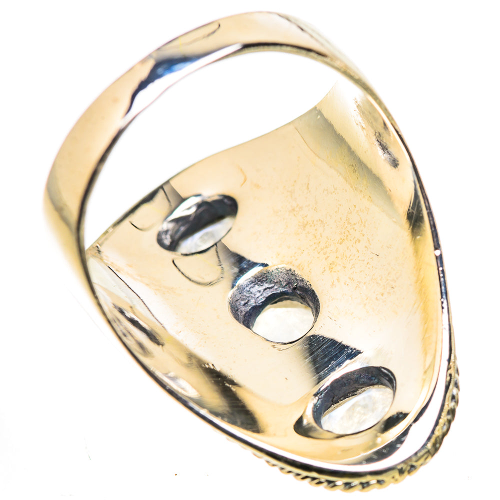 Rainbow Moonstone Rings handcrafted by Anasilvercos - RING133304 - Photo 3