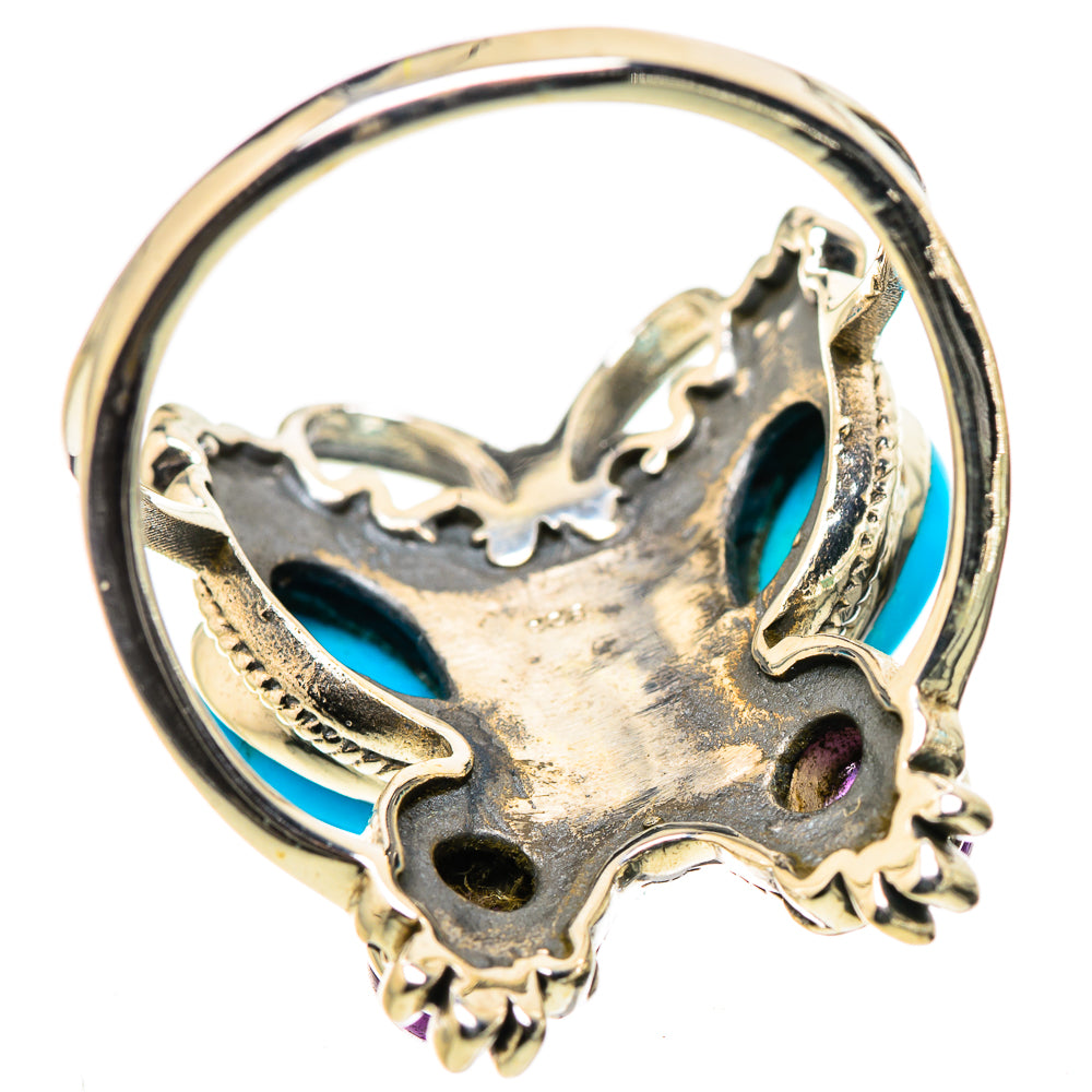 Sleeping Beauty Turquoise Rings handcrafted by Anasilvercos - RING133306 - Photo 3