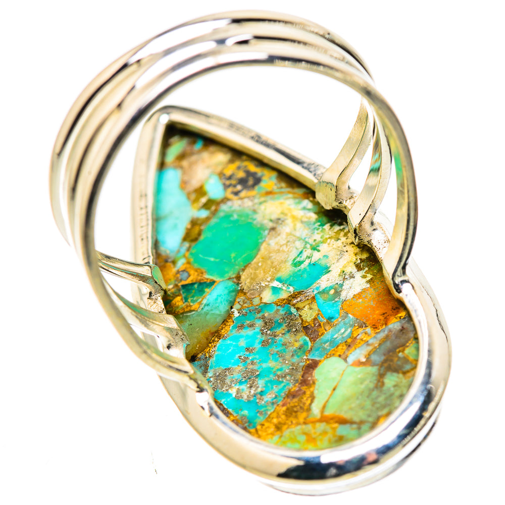 King Mohave Turquoise Rings handcrafted by Anasilvercos - RING133317 - Photo 3