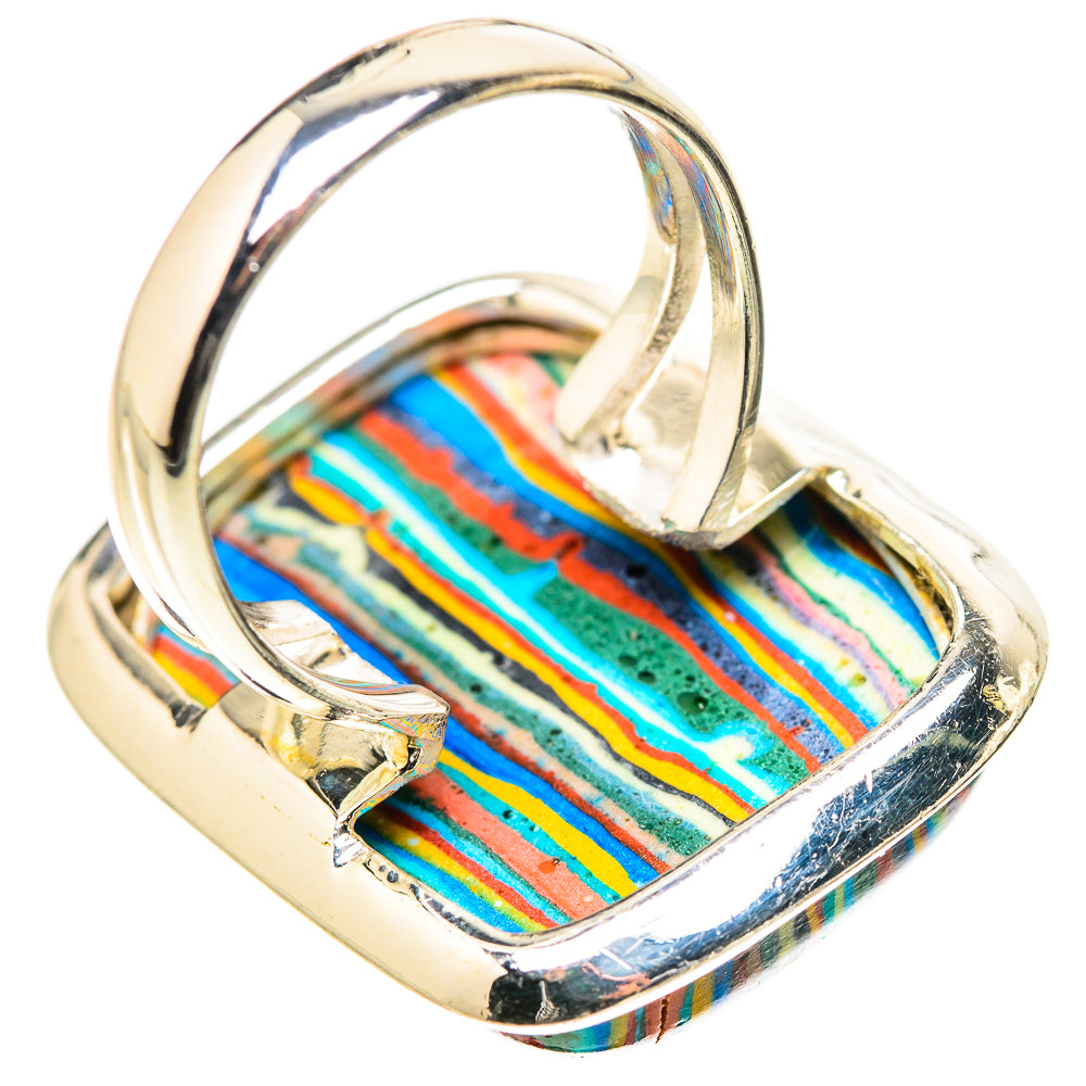 Rainbow Calsilica Rings handcrafted by Anasilvercos - RING133330 - Photo 3
