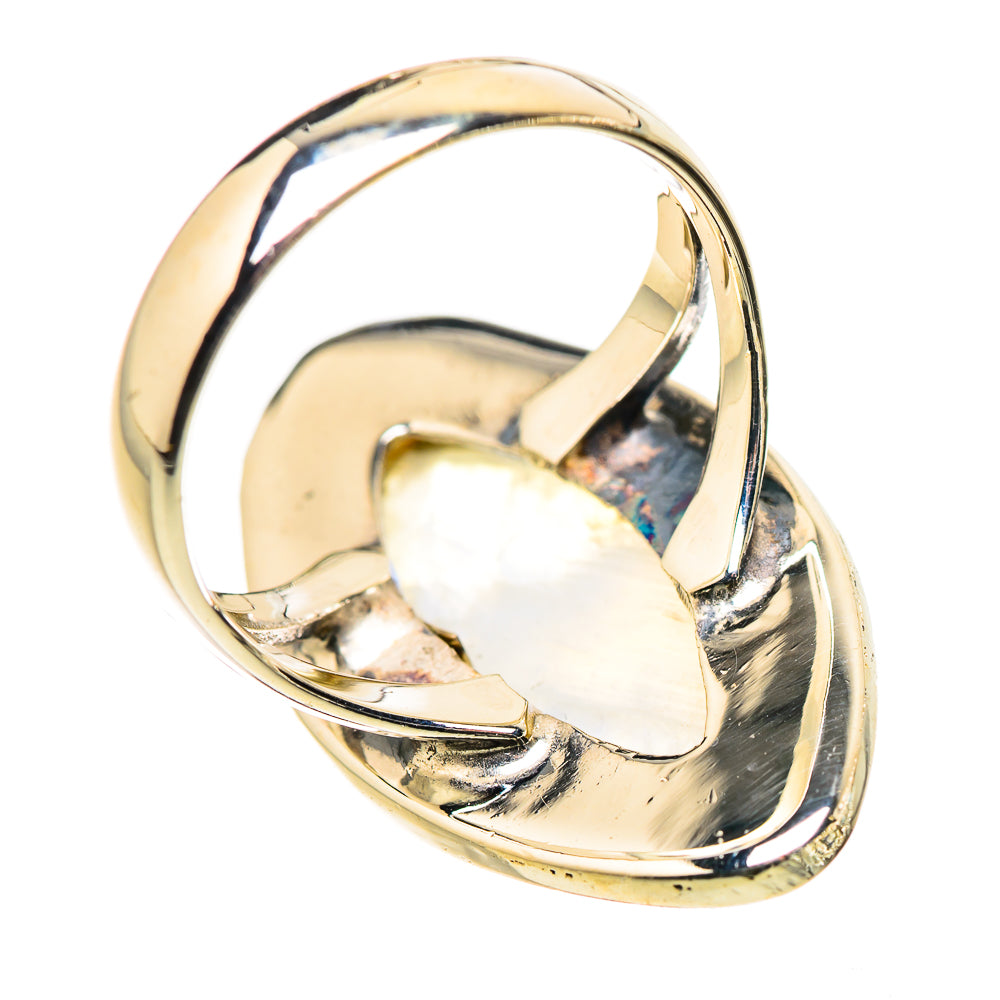 Rainbow Moonstone Rings handcrafted by Anasilvercos - RING133343 - Photo 3