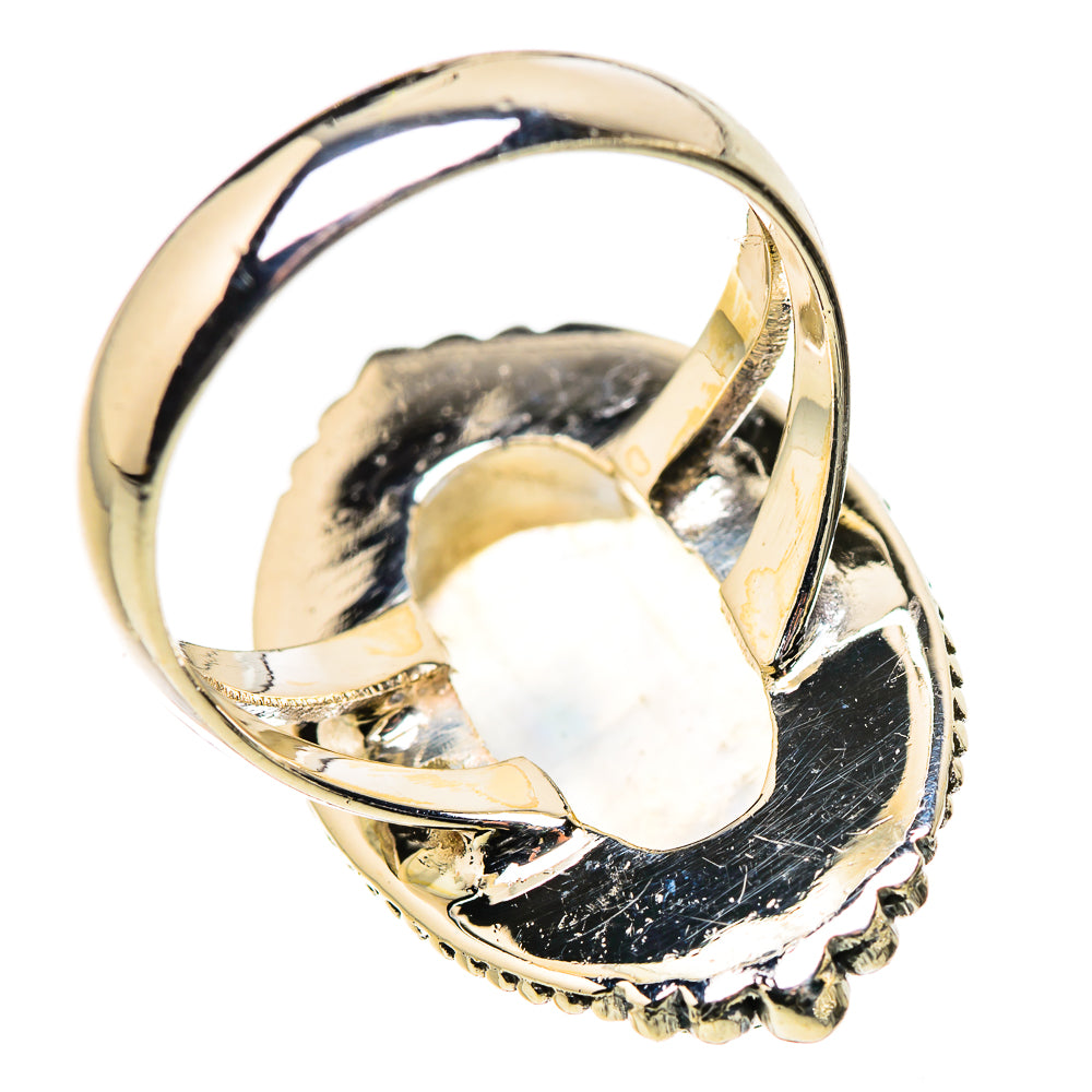 Rainbow Moonstone Rings handcrafted by Anasilvercos - RING133359 - Photo 3