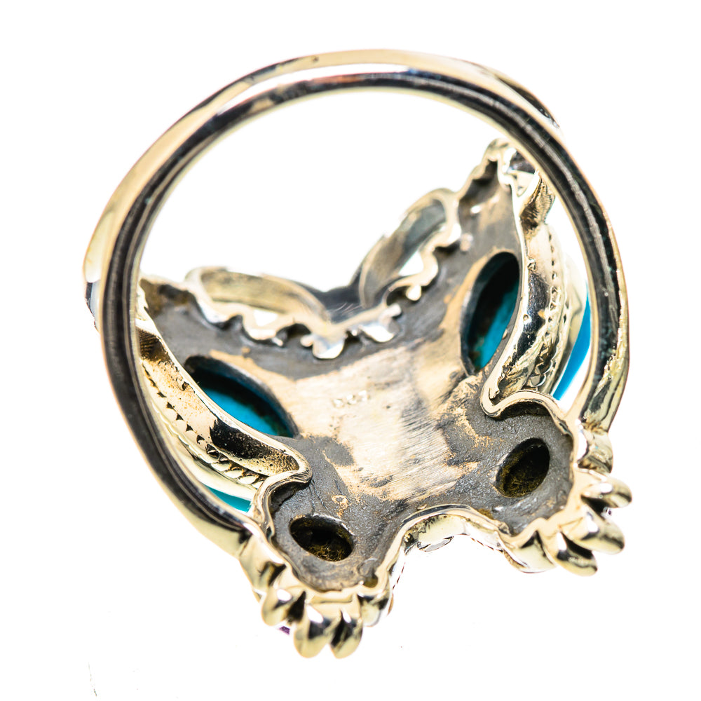 Sleeping Beauty Turquoise Rings handcrafted by Anasilvercos - RING133360 - Photo 3