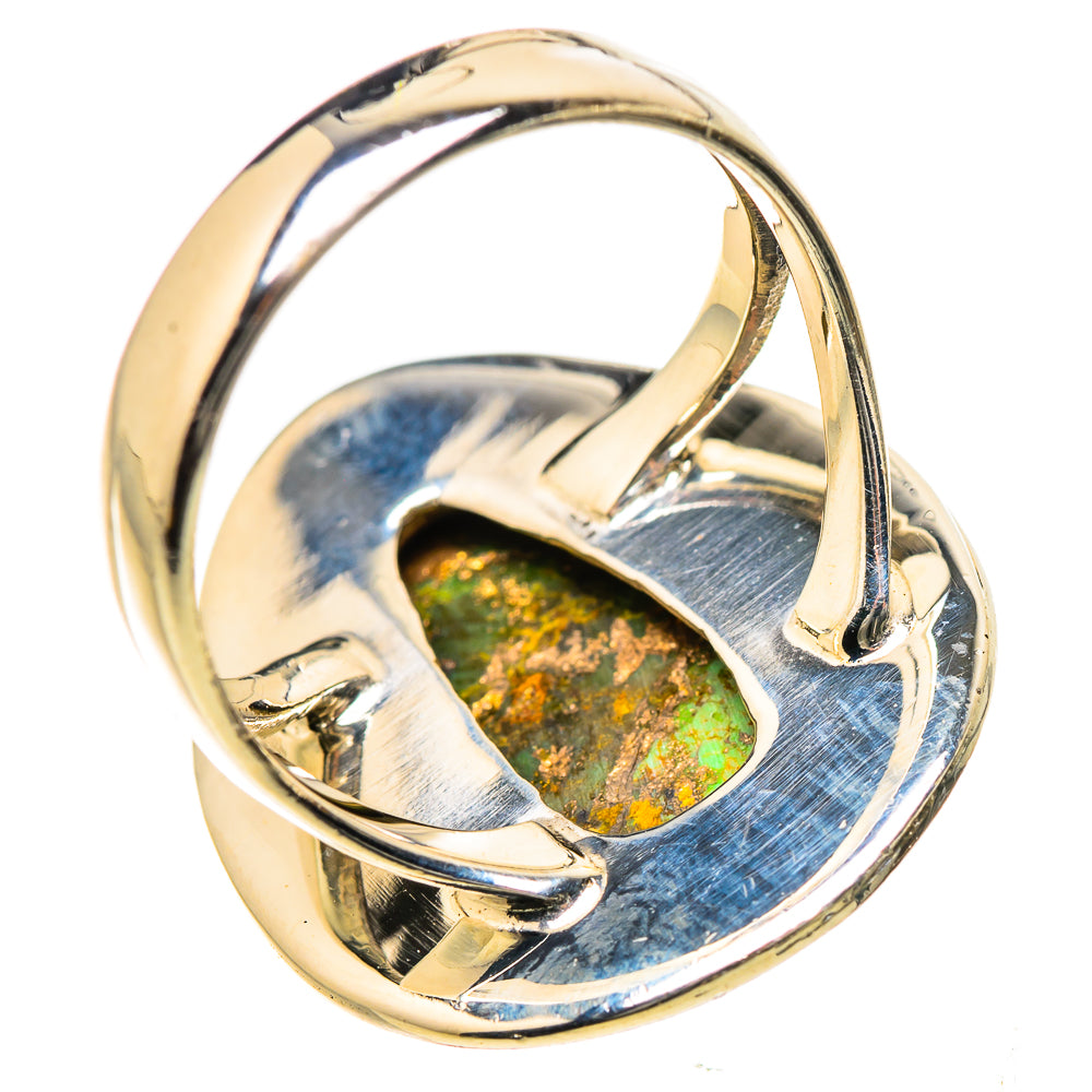 Green Copper Composite Turquoise Rings handcrafted by Anasilvercos - RING133367 - Photo 3