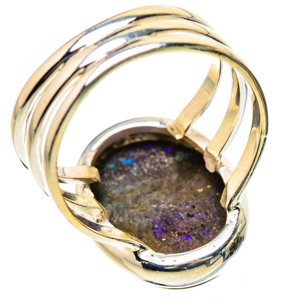 Andamooka Opal Rings handcrafted by Anasilvercos - RING133403 - Photo 3