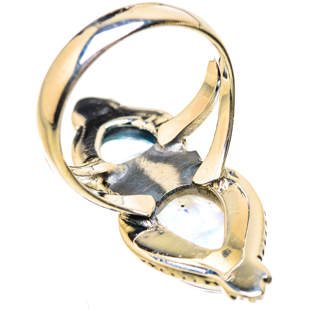 Rainbow Moonstone Rings handcrafted by Anasilvercos - RING133441 - Photo 3