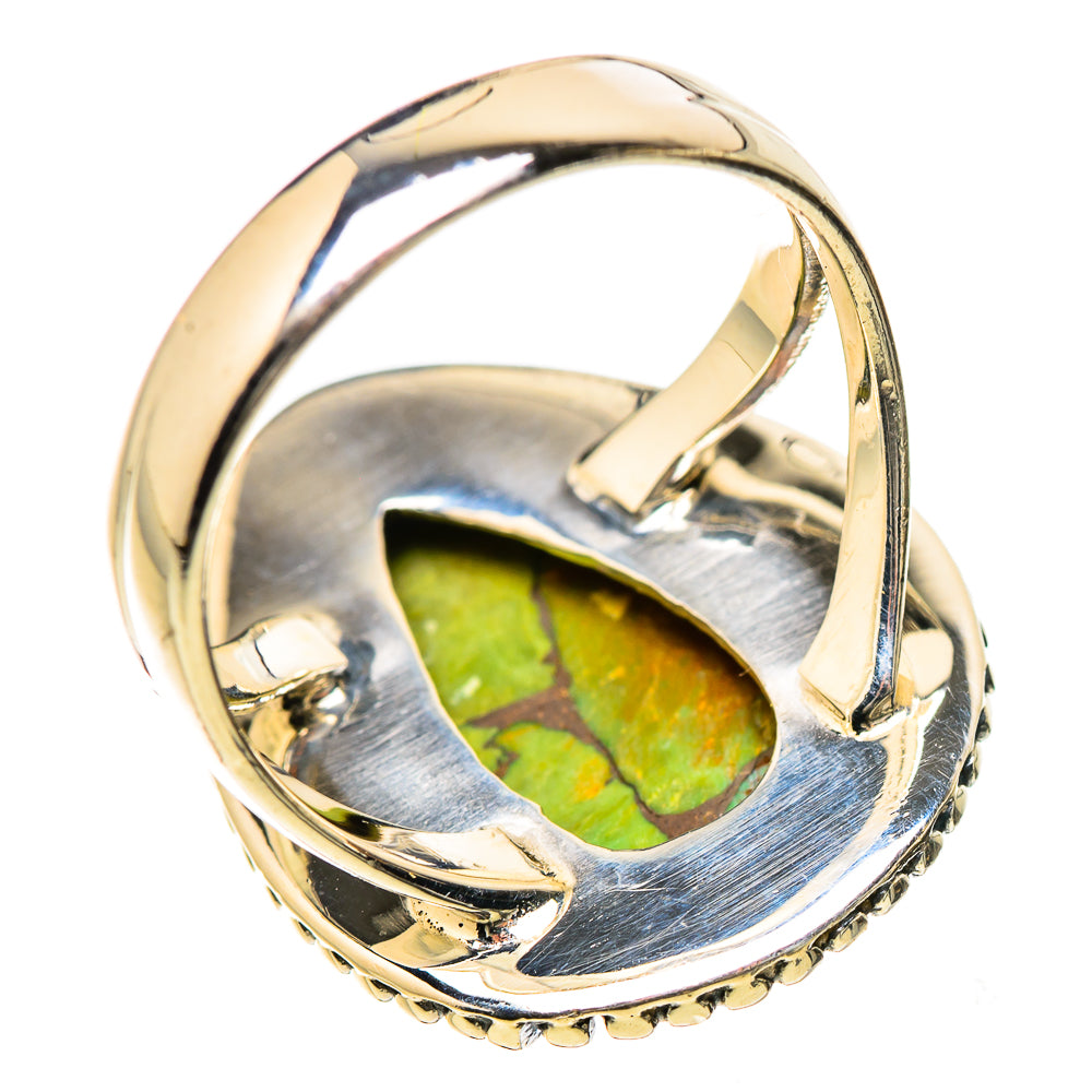 Green Copper Composite Turquoise Rings handcrafted by Anasilvercos - RING133450 - Photo 3