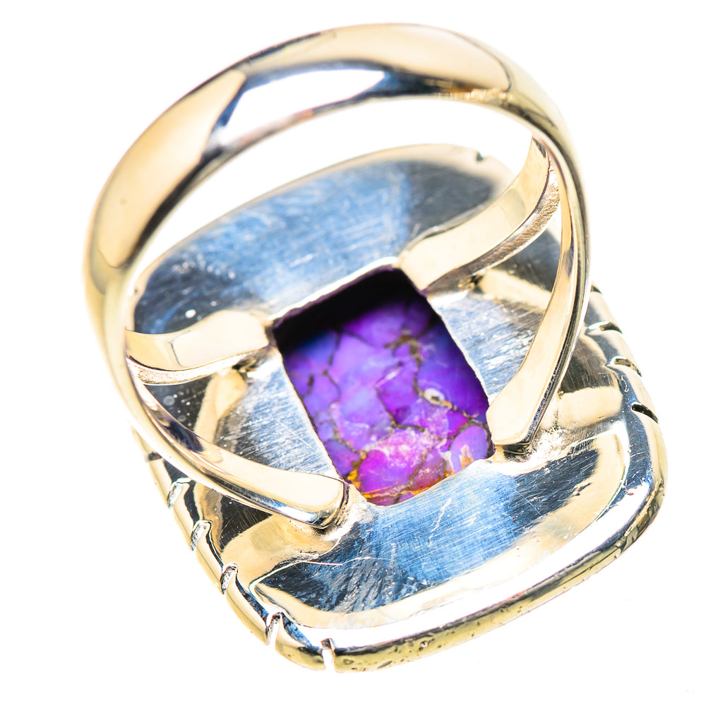 Purple Copper Composite Turquoise Rings handcrafted by Anasilvercos - RING133460 - Photo 3