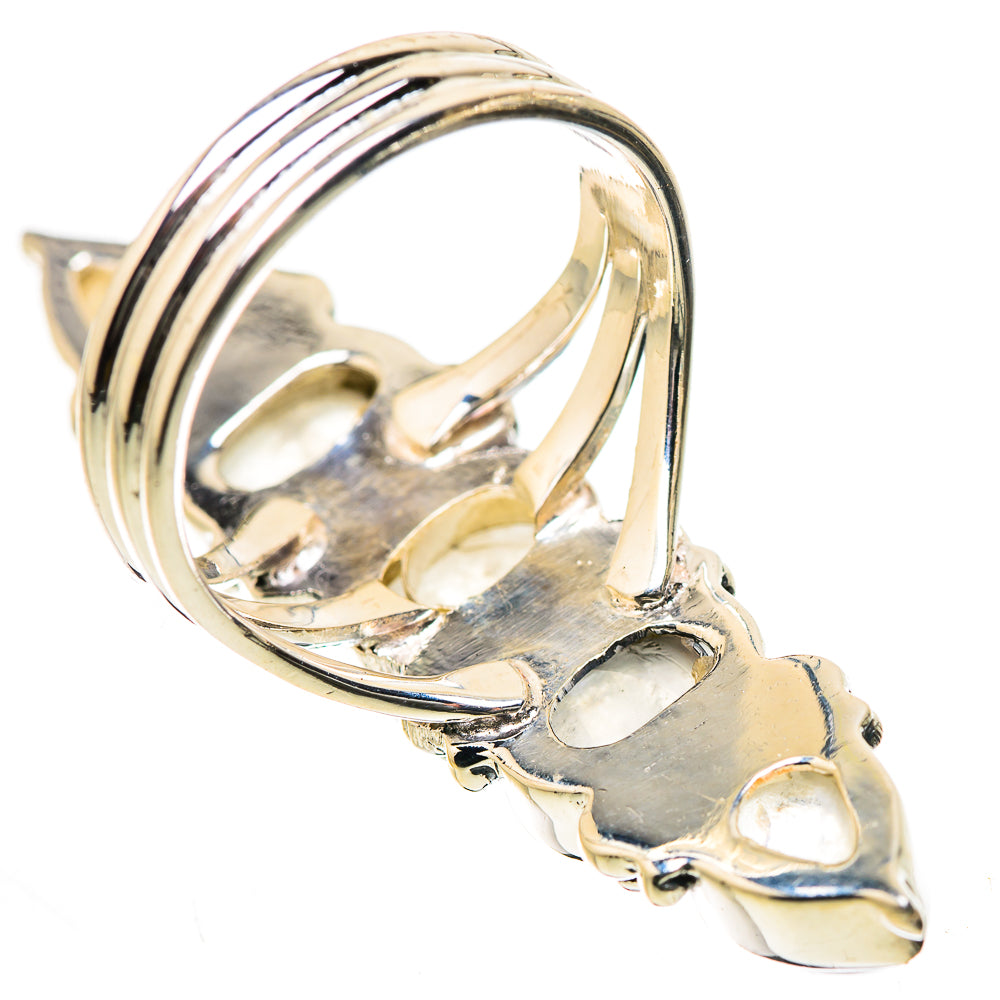 Rainbow Moonstone Rings handcrafted by Anasilvercos - RING133462 - Photo 3