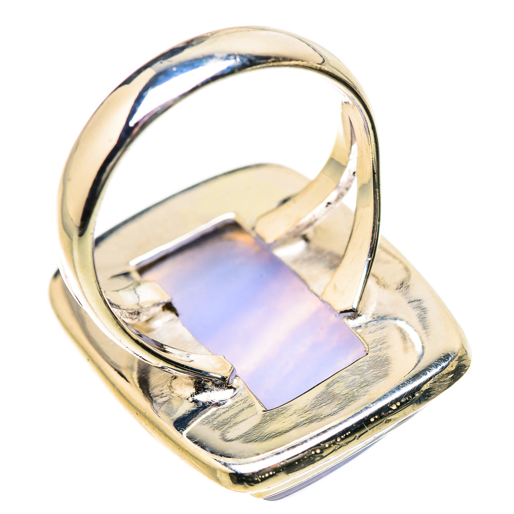 Blue Lace Agate Rings handcrafted by Anasilvercos - RING133463 - Photo 3