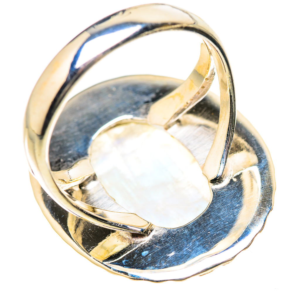 Rainbow Moonstone Rings handcrafted by Anasilvercos - RING133487 - Photo 3