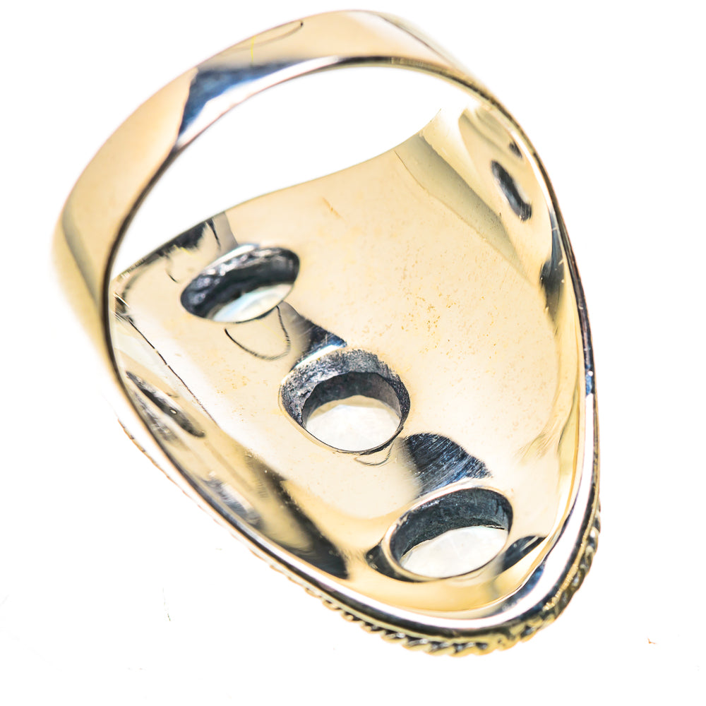 Rainbow Moonstone Rings handcrafted by Anasilvercos - RING133505 - Photo 3