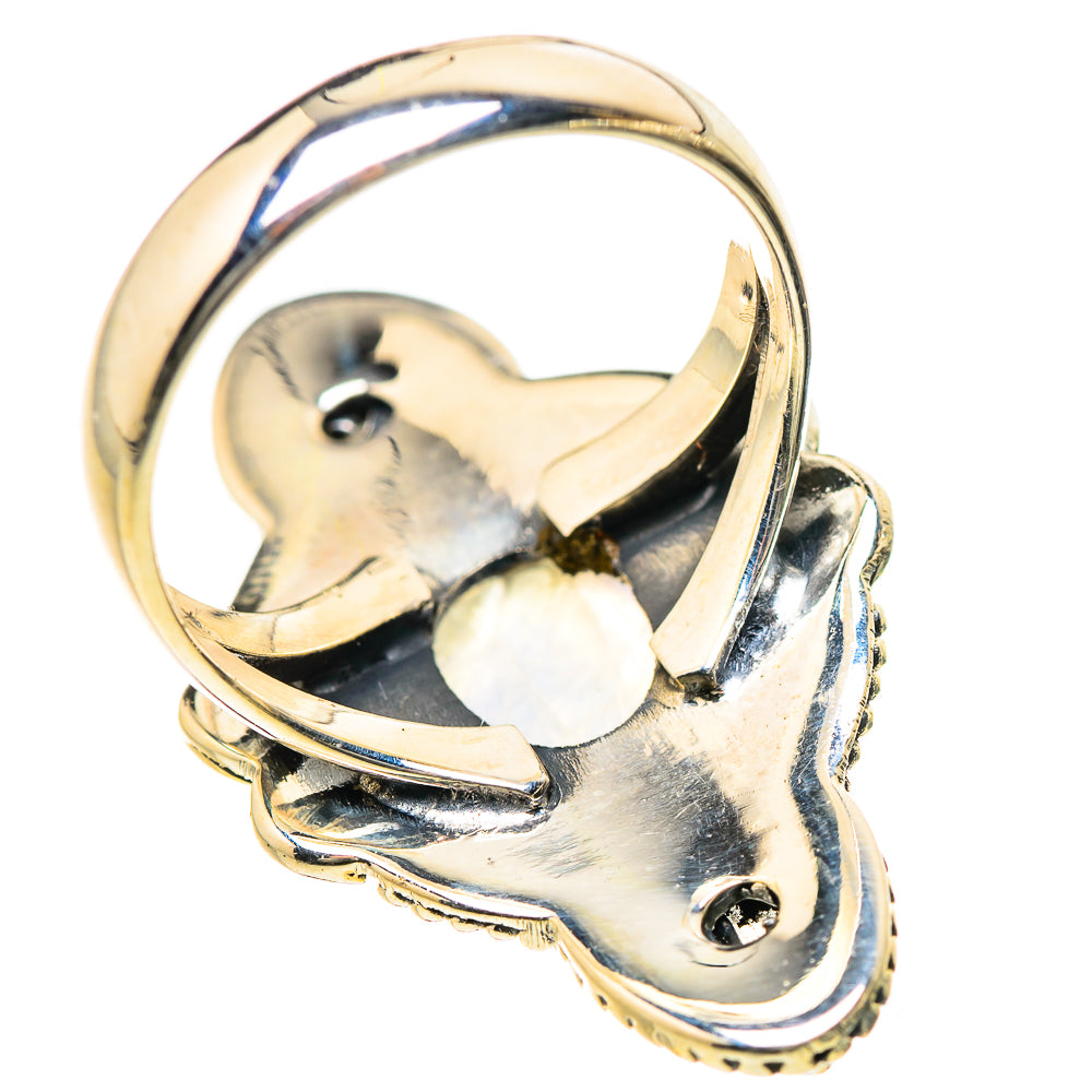 Rainbow Moonstone Rings handcrafted by Anasilvercos - RING133522 - Photo 3