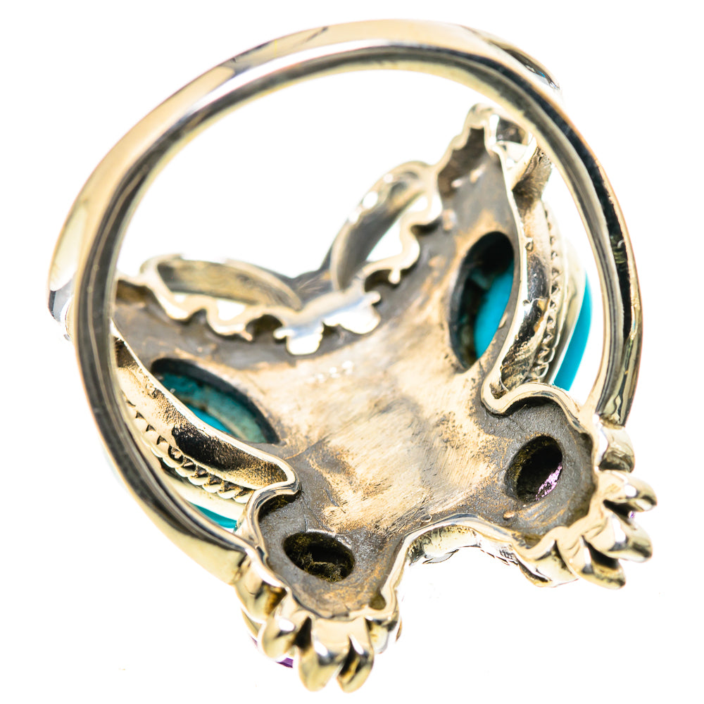 Sleeping Beauty Turquoise Rings handcrafted by Anasilvercos - RING133525 - Photo 3