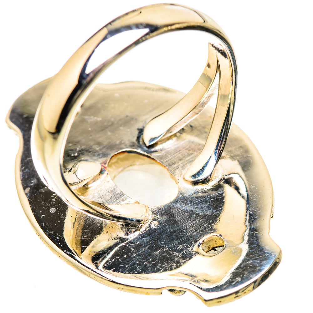 Rainbow Moonstone Rings handcrafted by Anasilvercos - RING133536 - Photo 3