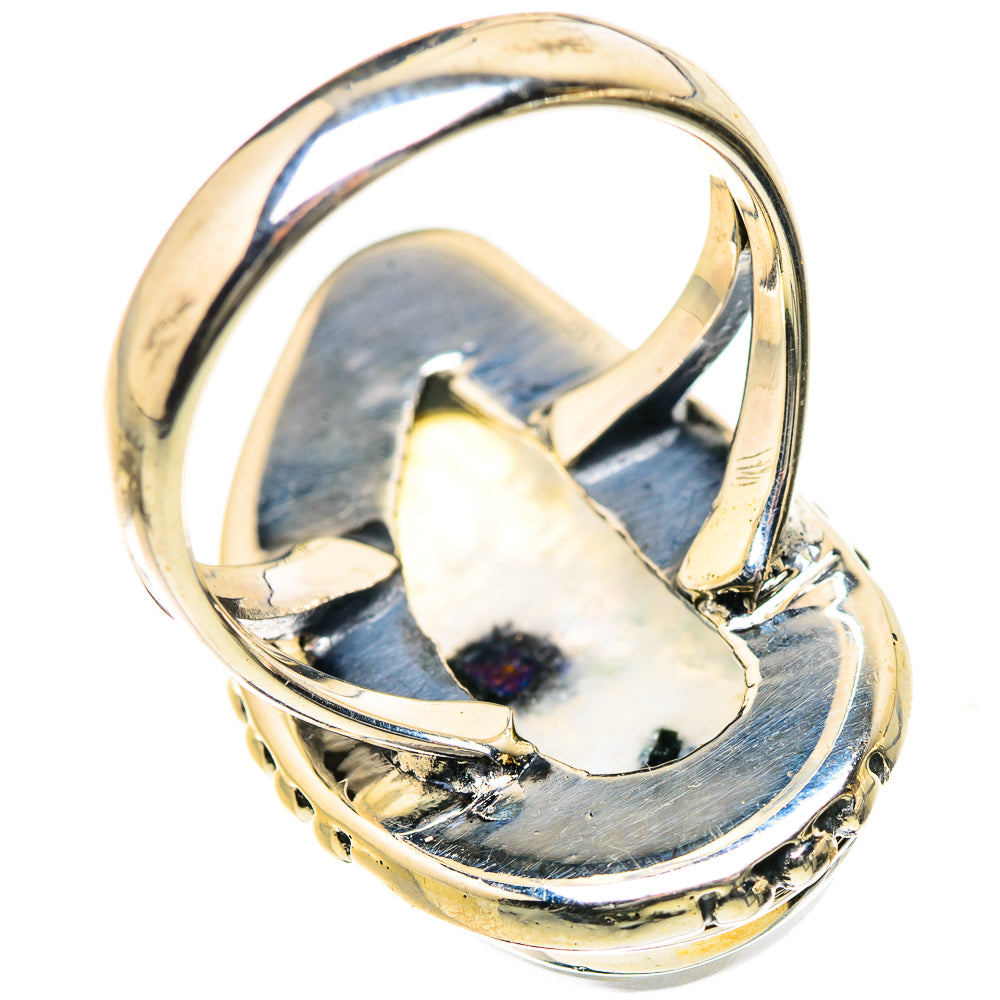 Rainbow Moonstone Rings handcrafted by Anasilvercos - RING133553 - Photo 3