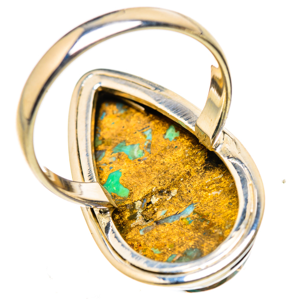 Kingman Mohave Turquoise Rings handcrafted by Anasilvercos - RING133561 - Photo 3
