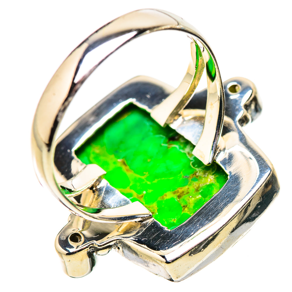 Green Copper Composite Turquoise Rings handcrafted by Anasilvercos - RING133574 - Photo 3