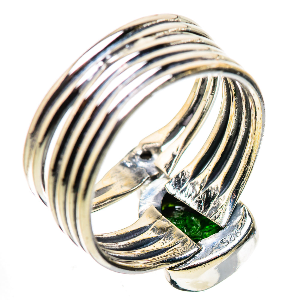 Chrome Diopside Rings handcrafted by Anasilvercos - RING133576 - Photo 3