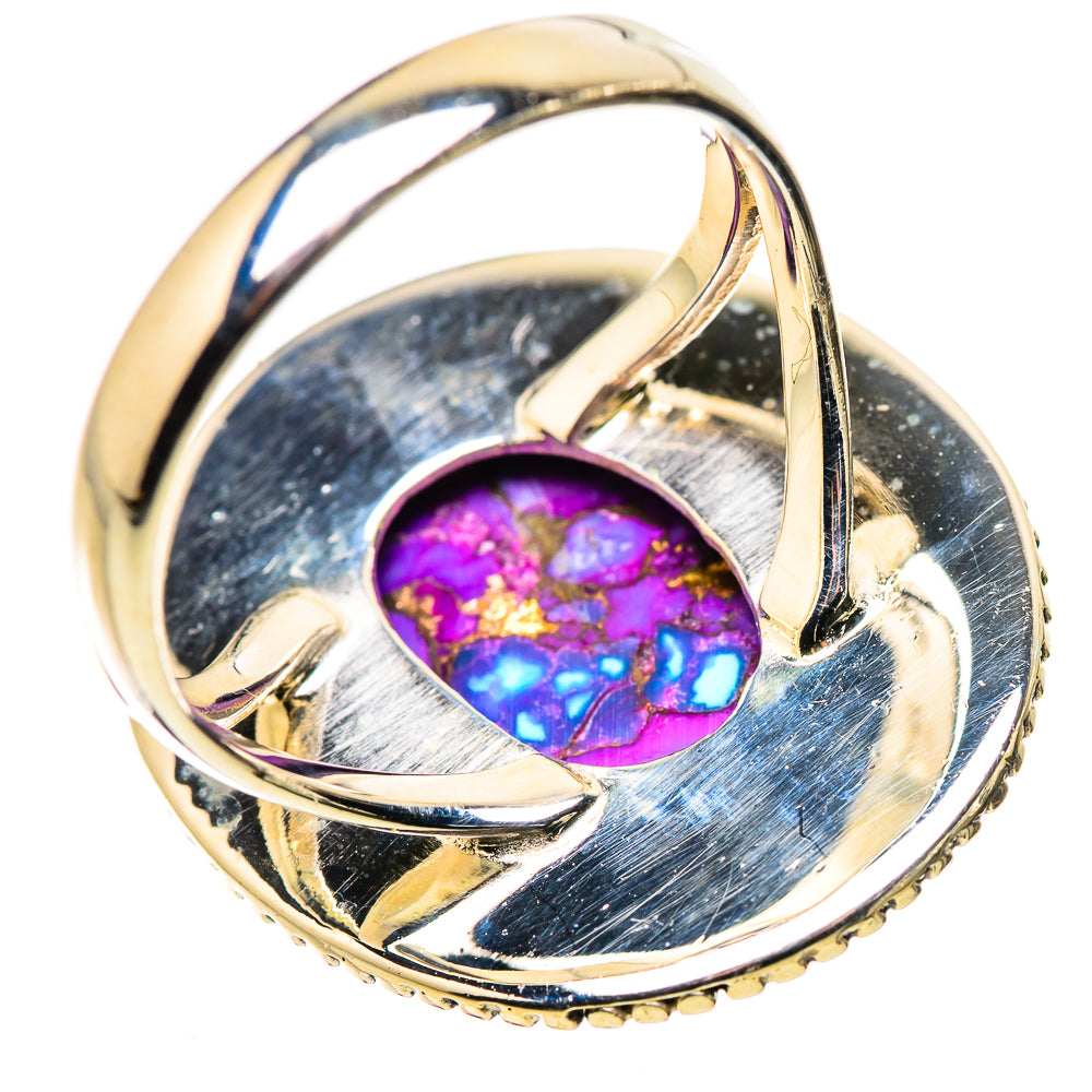 Purple Copper Composite Turquoise Rings handcrafted by Anasilvercos - RING133586 - Photo 3