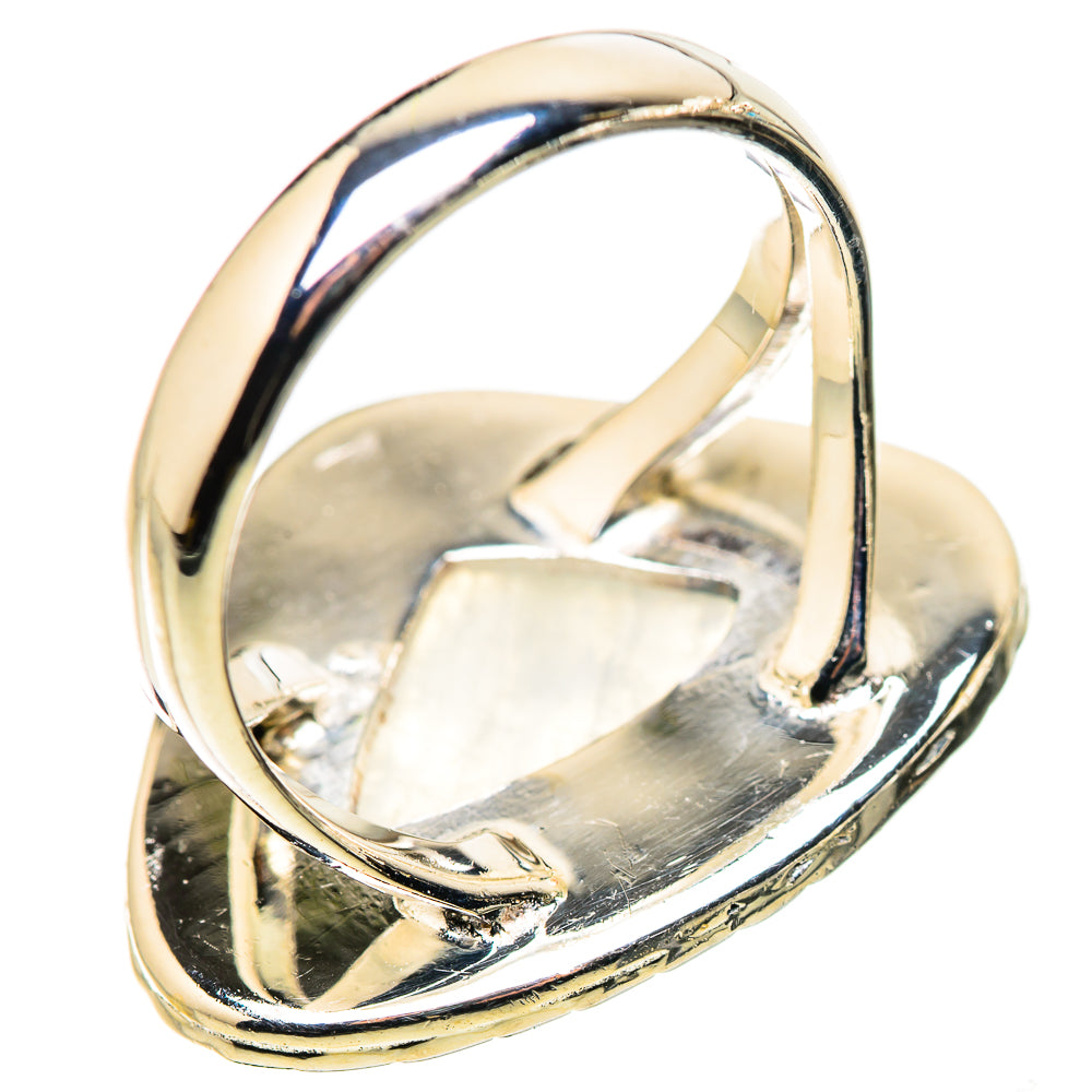Rainbow Moonstone Rings handcrafted by Anasilvercos - RING133591 - Photo 3