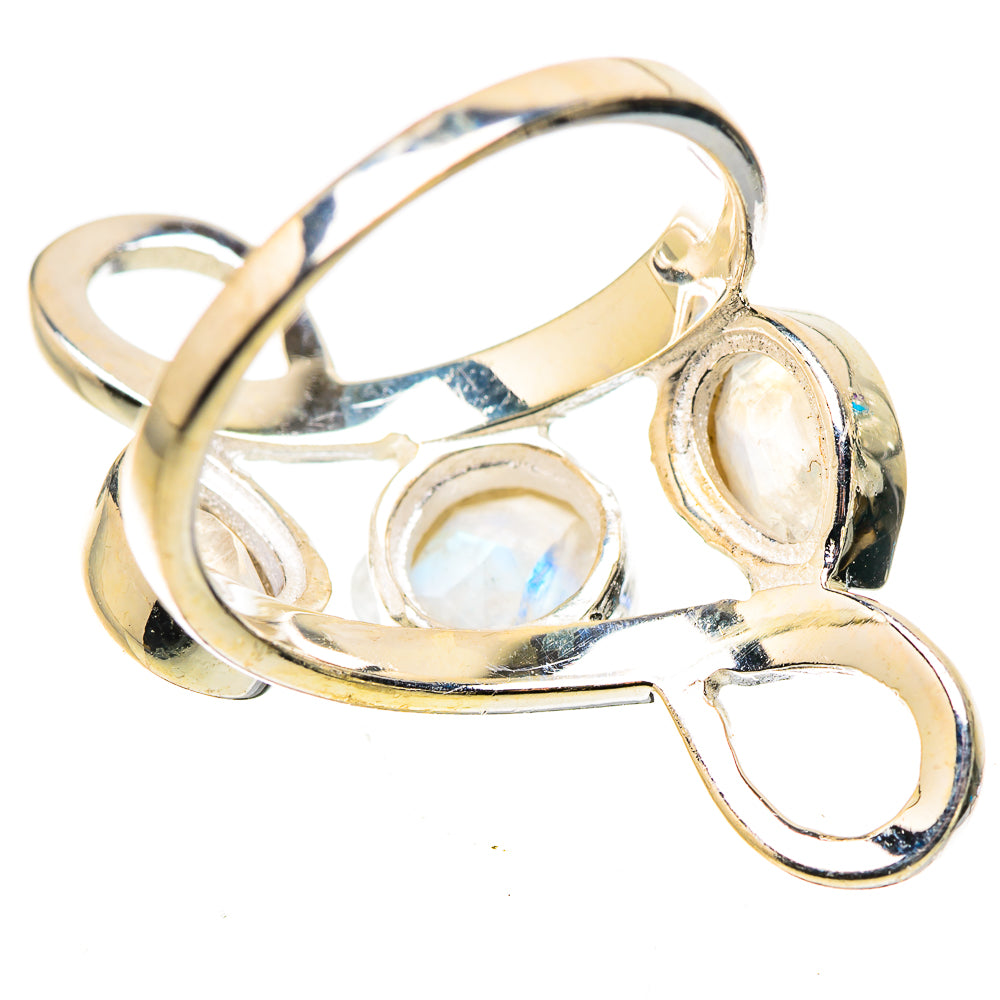 Rainbow Moonstone Rings handcrafted by Anasilvercos - RING133624 - Photo 3