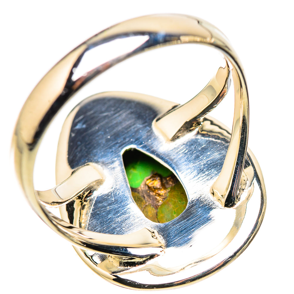 Green Copper Composite Turquoise Rings handcrafted by Anasilvercos - RING133640 - Photo 3