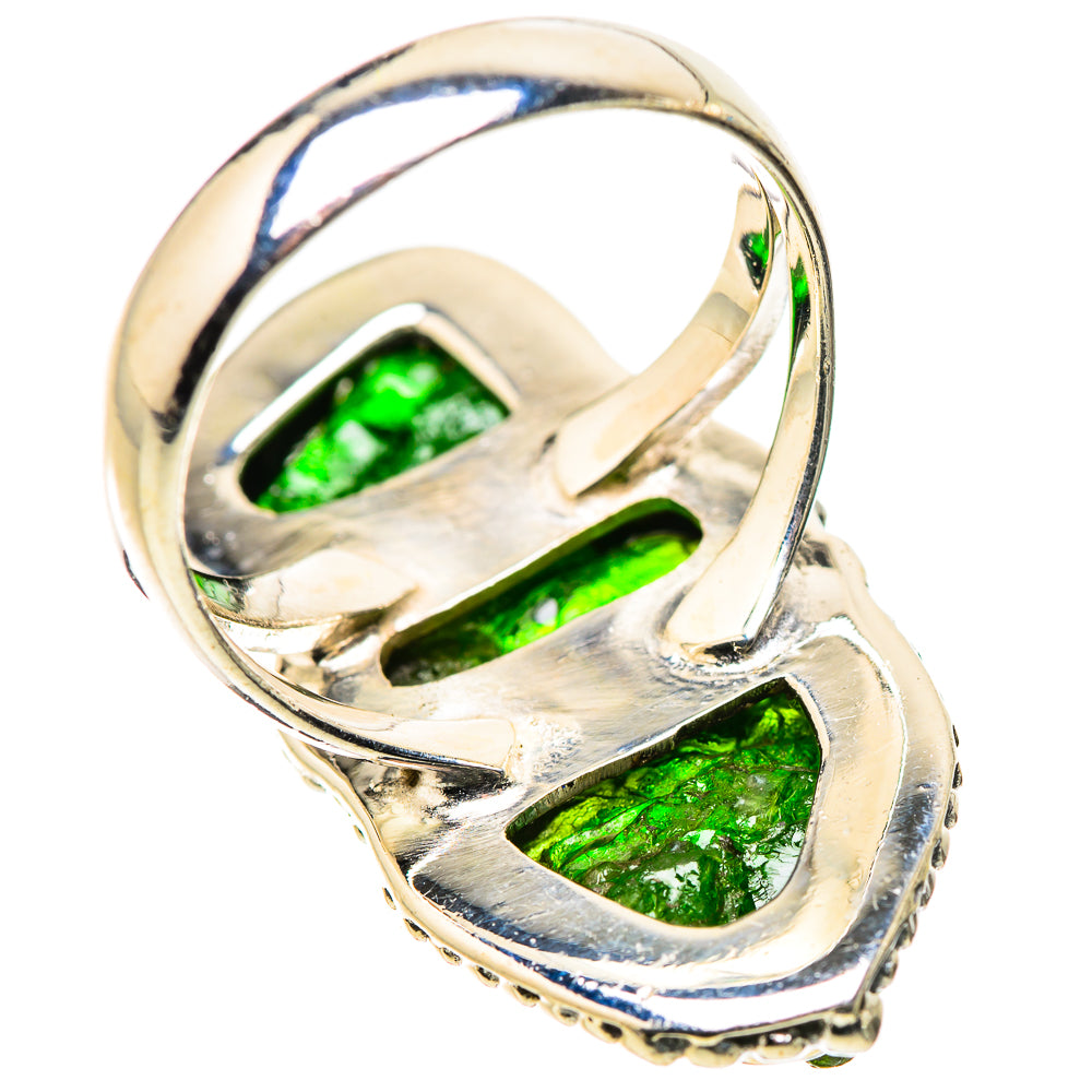 Chrome Diopside Rings handcrafted by Anasilvercos - RING133641 - Photo 3