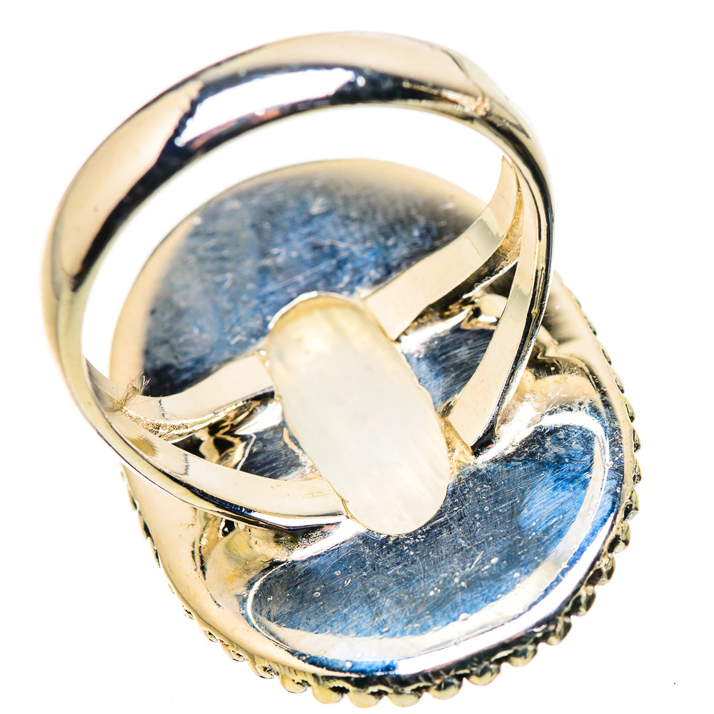 Rainbow Moonstone Rings handcrafted by Anasilvercos - RING133656 - Photo 3