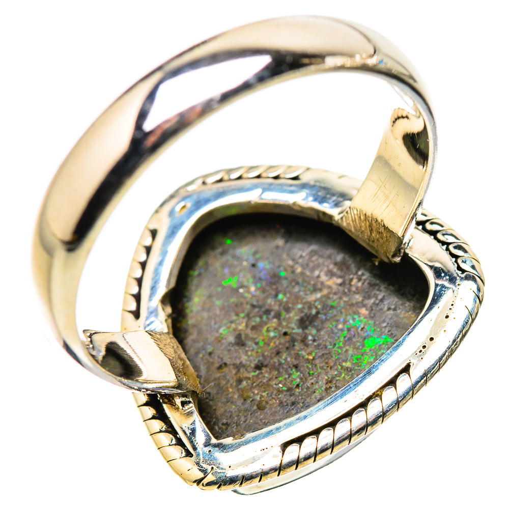 Andamooka Opal Rings handcrafted by Anasilvercos - RING133657 - Photo 3