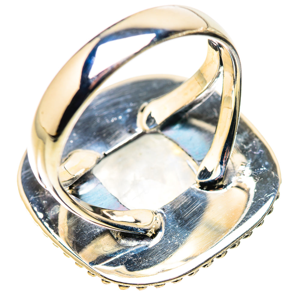Rainbow Moonstone Rings handcrafted by Anasilvercos - RING133686 - Photo 3
