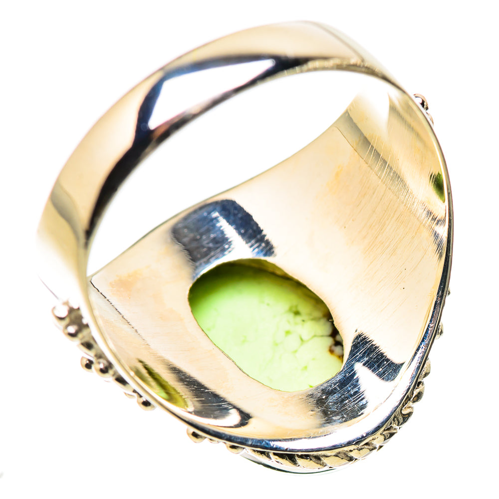 Lemon Chrysoprase Rings handcrafted by Anasilvercos - RING133700 - Photo 3