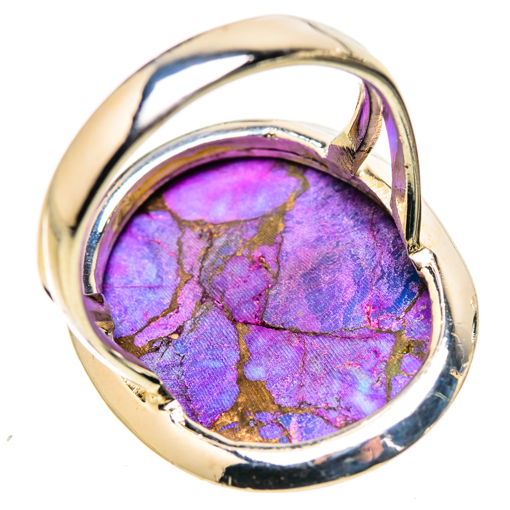 Purple Copper Composite Turquoise Rings handcrafted by Anasilvercos - RING133712 - Photo 3