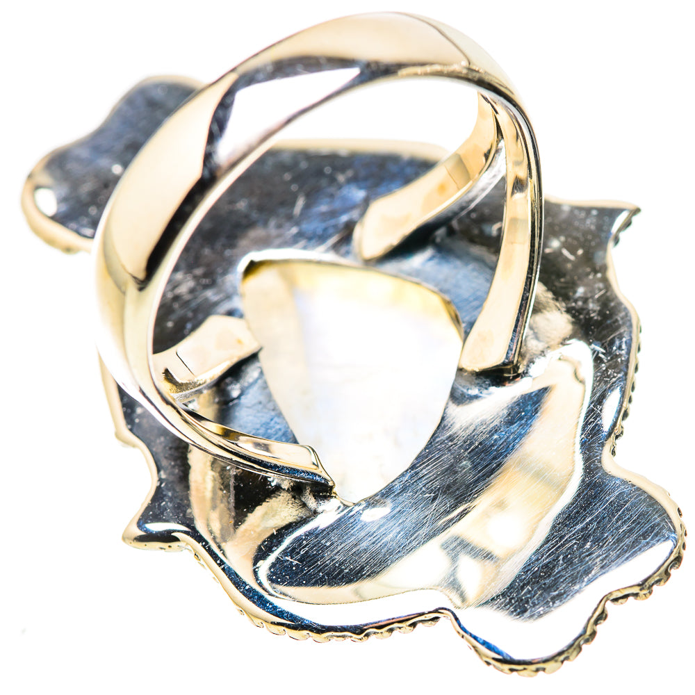 Rainbow Moonstone Rings handcrafted by Anasilvercos - RING133715 - Photo 3