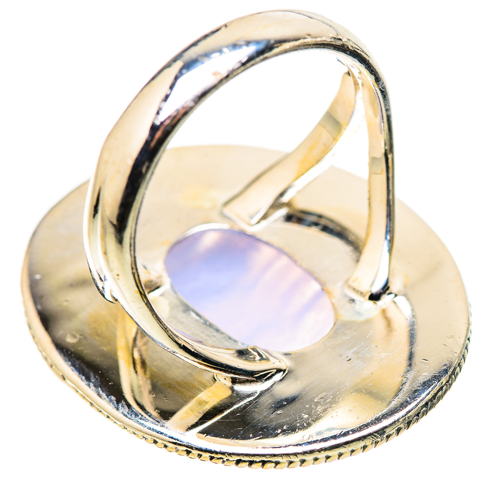 Blue Lace Agate Rings handcrafted by Anasilvercos - RING133716 - Photo 3