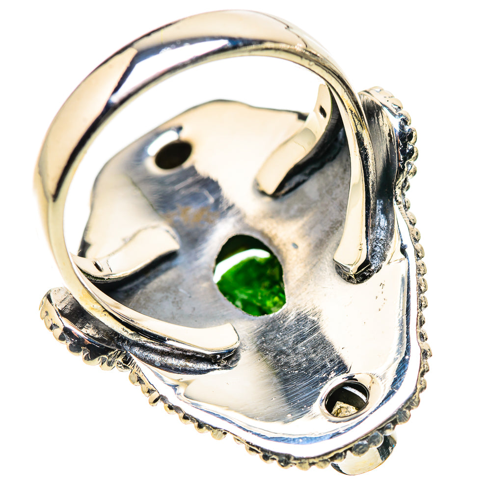 Chrome Diopside Rings handcrafted by Anasilvercos - RING133728 - Photo 3