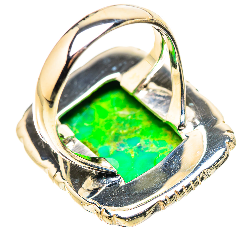 Green Copper Composite Turquoise Rings handcrafted by Anasilvercos - RING133729 - Photo 3