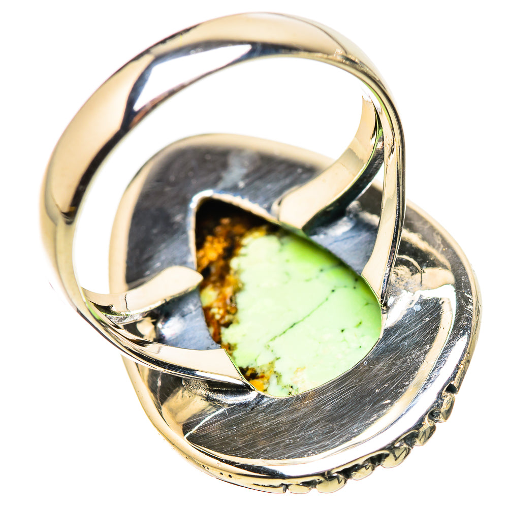 Lemon Chrysoprase Rings handcrafted by Anasilvercos - RING133730 - Photo 3