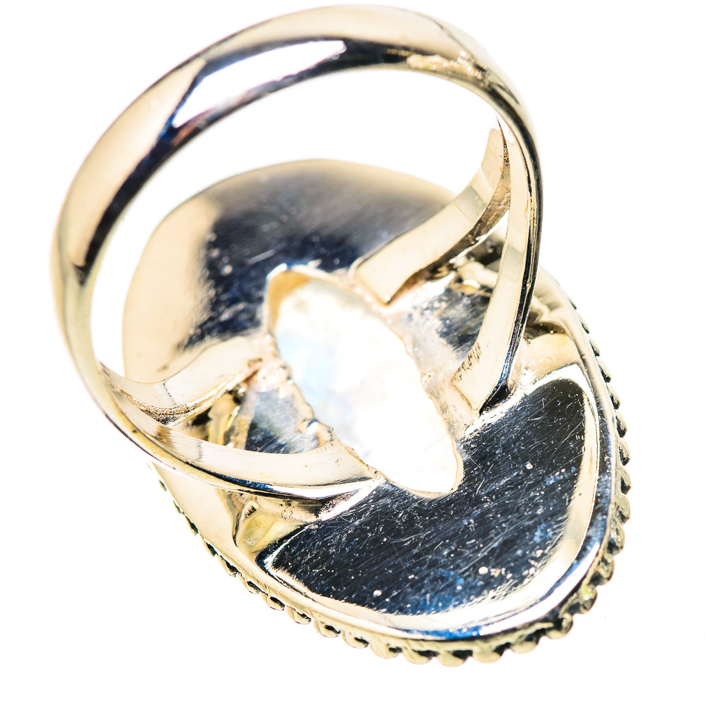 Rainbow Moonstone Rings handcrafted by Anasilvercos - RING133745 - Photo 3