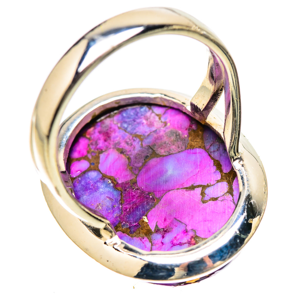 Purple Copper Composite Turquoise Rings handcrafted by Anasilvercos - RING133780 - Photo 3