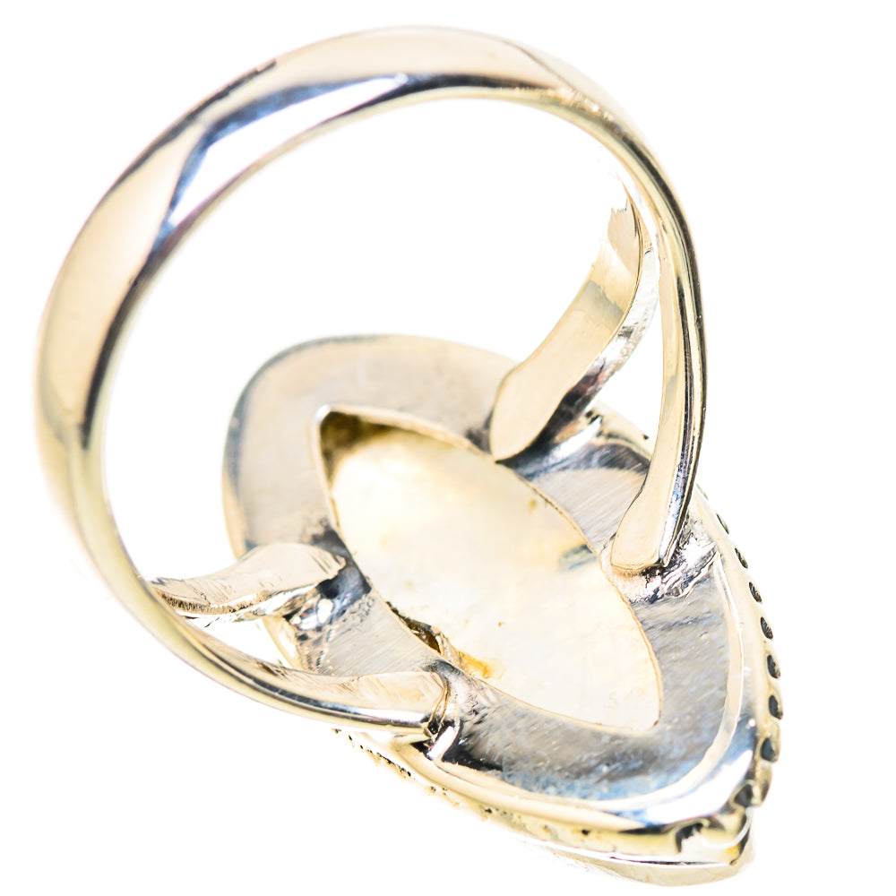 Rainbow Moonstone Rings handcrafted by Anasilvercos - RING133816 - Photo 3